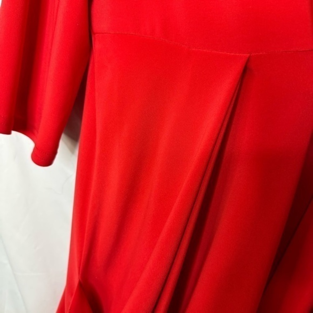 Joseph Ribkoff Red long pleated cardigan size 16 - Picture 4 of 4
